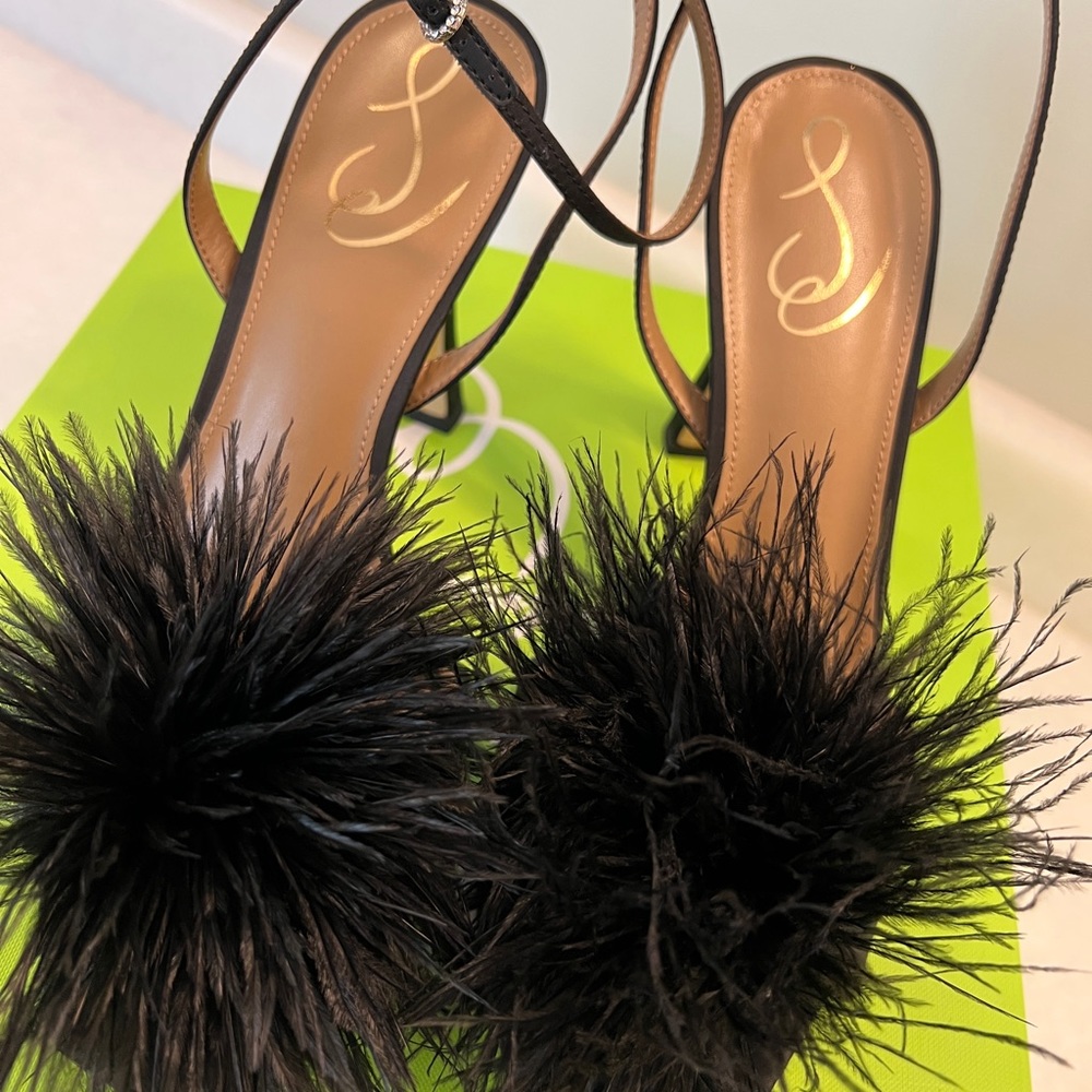 Sam Edelman Leon Satin Heel - Black - size 9.5